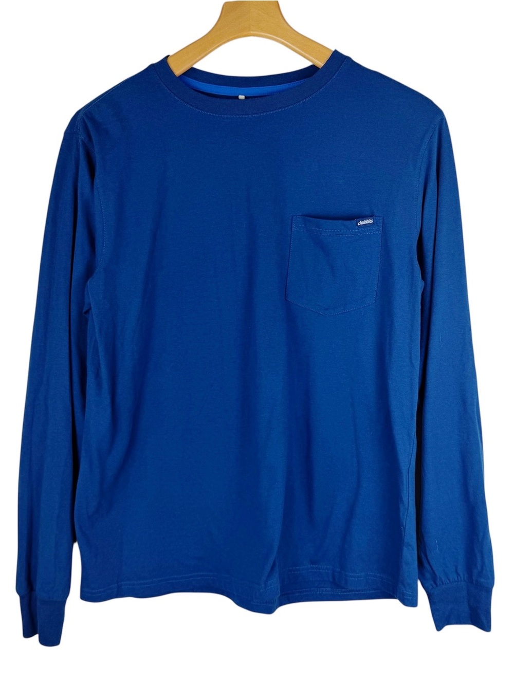Chubbies The Classic Long Sleeve Pocket Tee Shirt Navy Blue Medium